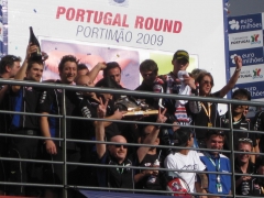 The team on the podium